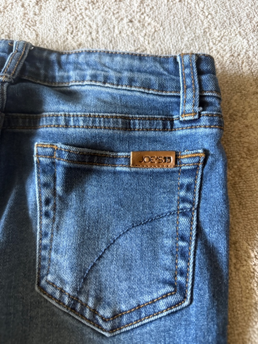 Joe's Jeans Women's Medium Blue Skinny Jeans with Contrast Stitching